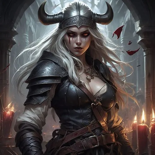 elenore,dark elf,thorhild,elona,vaivara,kriemhild,gunnhild,auditore,gunhild,hel,fantasy portrait,velika,thundra,female warrior,eleonor,leonarda,shadrake,vasilisa,sorceror,valdemar,Conceptual Art,Fantasy,Fantasy 01