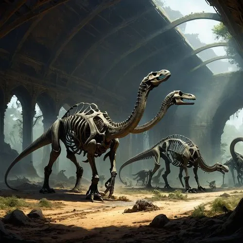 prosauropods,sauropods,dinosaur skeleton,palaeocene,pleistocene,sauropodomorphs,Conceptual Art,Fantasy,Fantasy 11