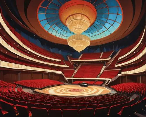 musical dome,zaal,theater stage,auditoriums,globen,tanztheater,auditorio,theater,cinerama,hemicycle,theatre stage,radio city music hall,circumcenter,theater curtain,empty theater,theatines,winspear,theatre,saddledome,segerstrom,Conceptual Art,Oil color,Oil Color 04