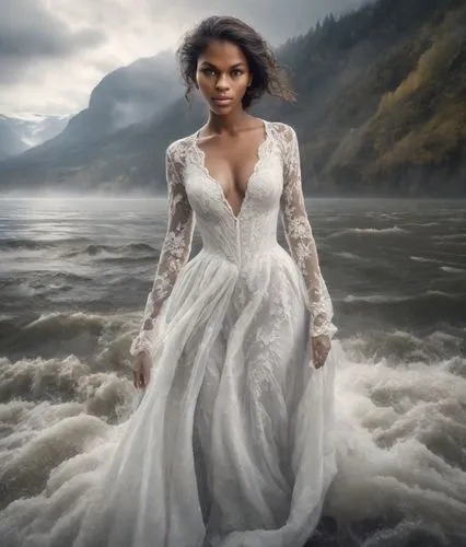 nahri,lakeisha,siedah,girl on the river,tiana,ophelia,bridalveil,azilah,mother nature,knowles,navys,teairra,tyra,sanaa,bridal dress,neneh,beyonc,kelefa,celtic queen,wedding dress,Photography,Realistic