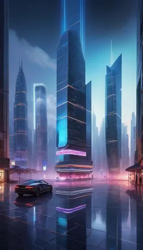 cybercity,futuristic landscape,cyberport,cybertown,coruscant,megacorporations,lexcorp,cityscape,megacorporation,cyberworld,arcology,futuristic architecture,black city,cyberia,city skyline,coldharbour,futurist,megapolis,fantasy city,cityzen,Illustration,Realistic Fantasy,Realistic Fantasy 11