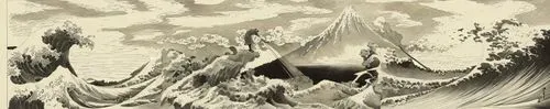 mandelbulb,japanese wave paper,water waves,escher,japanese waves,volcanism,venus surface,erosion,shifting dunes,tidal wave,turmoil,fluid,fractal environment,ocean waves,sepia,panoramical,fluid flow,waves,vortex,tsunami,Art sketch,Art sketch,19th Century