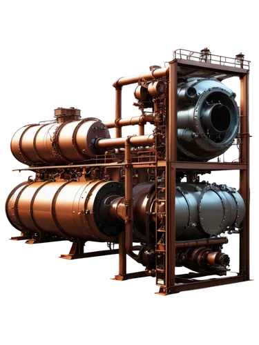 turbogenerator,cinema 4d,turbogenerators,compressors,wind engine,photomultiplier,thermionic,jet engine,copper frame,3d render,plane engine,cylinders,combustor,turbo jet engine,rusty stuff,condensers,resonators,steampunk gears,turbofan,engines,Conceptual Art,Sci-Fi,Sci-Fi 16