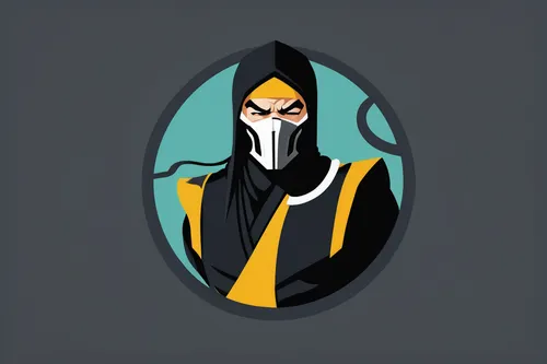 cartoon ninja,vector illustration,vector art,vector graphic,vector design,tiktok icon,raven rook,vector image,spy,spy-glass,vector images,twitch icon,assassin,vector,balaclava,spy visual,merc,masked man,witch's hat icon,bot icon,Illustration,Vector,Vector 01