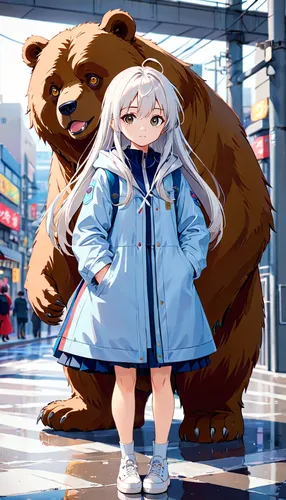 parka,heavy object,bear guardian,cute bear,harajuku,bear,white bear,bears,national parka,3d teddy,bear teddy,anime japanese clothing,rain suit,scandia bear,coat,kotobukiya,naginatajutsu,winter clothing,nordic bear,kyi-leo,Anime,Anime,General