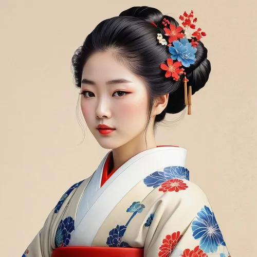 maiko,geiko,japanese woman,geisha girl,gisaeng,geisha,Illustration,Japanese style,Japanese Style 21