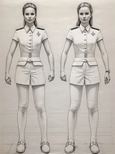 proportions,stewardesses,servicewoman,anthropometry,anthropometric,jodhpurs,Illustration,Black and White,Black and White 30