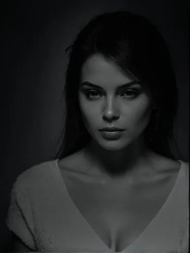 Portrait of a queen, technically optimal high-resolution contemporary black and white photographic art.,a dark image of a woman with large ,daveigh,fairuza,dominczyk,koechlin,sotnikova,rajskub,Photogr