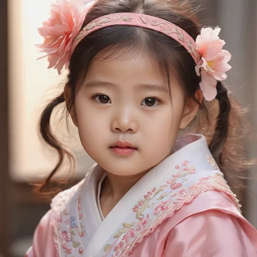 hanbok,little girl in pink dress,hanok,songpyeon,little princess,little girl,peach blossom,young girl,seolleongtang,the little girl,cute baby,doll's facial features,child portrait,yeonsan hong,minie,arang,little girl fairy,korean culture,innocence,miyeok guk,Photography,General,Natural