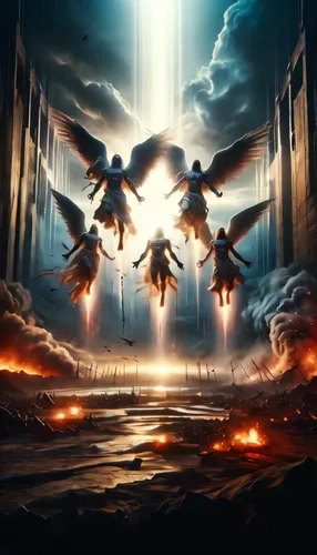 angels of the apocalypse,chasm,flying birds,angelology,bird kingdom,eagles,doves of peace,birds in flight,birds flying,pentecost,migrate,bird bird kingdom,flock of birds,game illustration,angels,birds