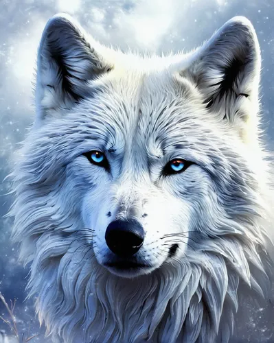 gray wolf,howling wolf,arctic fox,wolf,white walker,northern inuit dog,wolfdog,european wolf,canidae,white shepherd,wolf hunting,canis lupus,the blue eye,silver fox,eternal snow,canadian eskimo dog,wolves,greenland dog,arctic,constellation wolf,Art,Artistic Painting,Artistic Painting 04