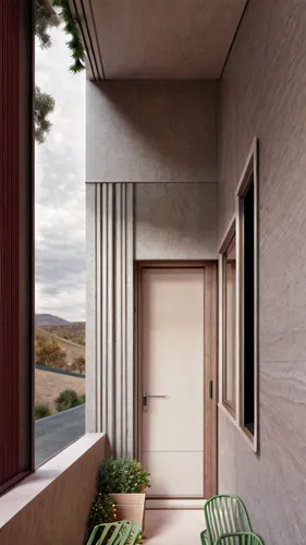 stucco wall,facade panels,corten steel,exposed concrete,dunes house,stucco frame,concrete ceiling,archidaily,block balcony,sliding door,stucco,landscape design sydney,exterior decoration,3d rendering,window frames,concrete blocks,concrete construction,clay tile,sand-lime brick,lattice windows