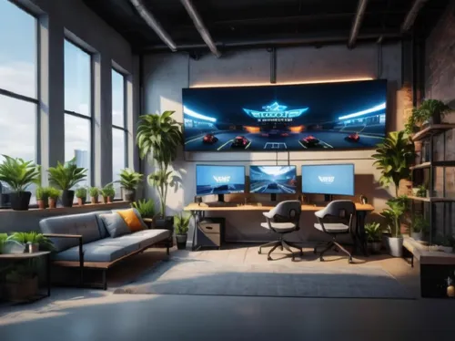 modern office,game room,creative office,aqua studio,blur office background,offices