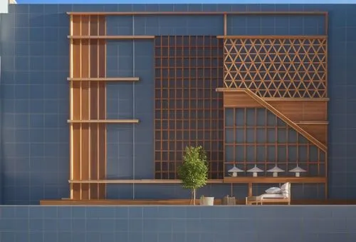 bookcase,bookcases,japanese-style room,wooden mockup,an apartment,bamboo frame,apartment,bookshelf,shelves,shelving,bookshelves,patterned wood decoration,wooden shelf,wall completion,shared apartment,lattice windows,espalier,lattice window,bamboo curtain,habitaciones,Photography,General,Realistic
