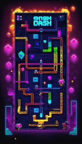 android game,chasm,lab mouse icon,dungeon,circuitry,80's design,neon ghosts,neon coffee,maze,arcade game,basement,neon arrows,game illustration,computer game,pac-man,play escape game live and win,game room,circuit,akbash,tetris,Illustration,Paper based,Paper Based 02