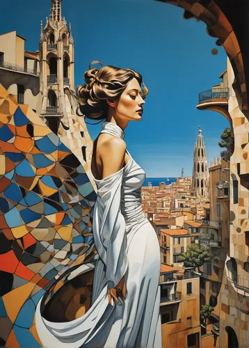 art deco woman,gaudí,italian painter,world digital painting,toledo,alicante,cupido (butterfly),photomontage,art deco,the carnival of venice,balearica,hispania rome,art painting,oil painting on canvas,meticulous painting,sicily,image manipulation,fractals art,fantasy art,flamenco,Conceptual Art,Daily,Daily 14