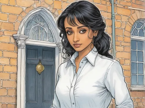 female doctor,the girl in nightie,jane austen,sci fiction illustration,main character,kabir,book illustration,sultana,kamini,the girl at the station,women's novels,syllabub,girl in a historic way,housekeeper,author,muslim woman,islamic girl,background image,dulzaina,shama,Illustration,Black and White,Black and White 13