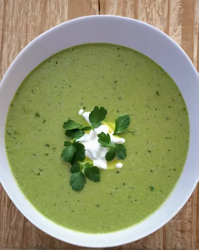 Chilled Cucumber & Avocado Soup,vichyssoise,sorrel soup,leek soup,pea soup,soup green,herb quark,velouté sauce,sauce gribiche,soup greens,potage,watercress,green sauce,ezogelin soup,vegetable soup,cre