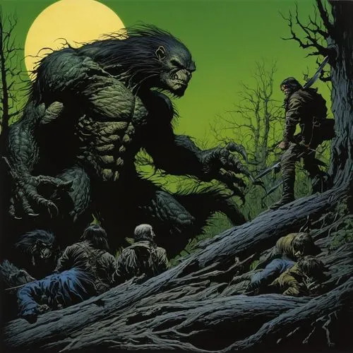 wrightson,corben,ploog,grimmett,mignola,morlocks,Conceptual Art,Daily,Daily 09