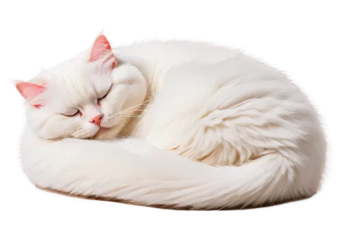 white cat,sleeping cat,beautiful cat asleep,cat vector,curled up,suara,fluffernutter,cat resting,snowbell,sleeping apple,cat image,cute cat,catnap,cuecat,pink cat,catroux,pillow,moullet,marshmallow,cat sleeping on back,Art,Artistic Painting,Artistic Painting 37