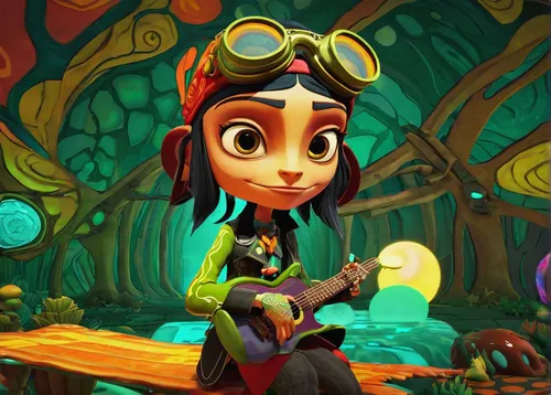 """Game of the moment: """"Psychonauts 2""""""",agnes,game illustration,scandia gnome,pinocchio,cute cartoon character,laika,clove,scandia gnomes,vanessa (butterfly),monkey island,clove garden,gnome a