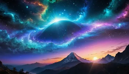 galaxy,unicorn background,auroral,beautiful wallpaper,space art,galactic,nebulos,fantasy picture,colorful stars,samsung wallpaper,vast,triangles background,nebulas,full hd wallpaper,free background,moon and star background,night sky,nebulae,art background,colorful background,Illustration,Realistic Fantasy,Realistic Fantasy 20