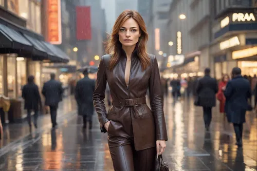 overcoat,woman in menswear,long coat,menswear for women,businesswoman,trench coat,business woman,black coat,women fashion,woman walking,sprint woman,spy,bussiness woman,women clothes,fashion street,business girl,vesper,female model,coat,brown leather shoes,Photography,Realistic