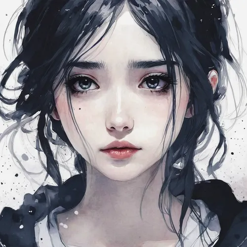 Alone Cartoon Girl alone anime wallpapers - top free alone anime backgrounds,mystical portrait of a girl,girl portrait,worried girl,fantasy portrait,angel's tears,portrait of a girl,sorrow,tear,girl d