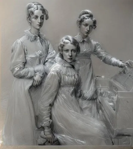maidservants,edwardians,negligees,suffragists,the three graces,countesses,dressmakers,duchesses,deaconesses,edwardian,porcelain dolls,suffragettes,crinolines,the victorian era,trifles,victorianism,leyendecker,delvaux,maidens,foundresses