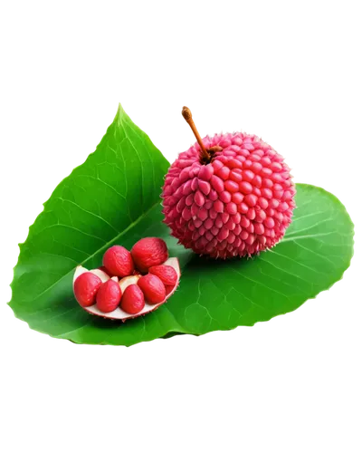 Litchi fruit, solo, still life, green rind, white pulp, juicy flesh, detailed texture, shiny surface, slight shadow, warm lighting, close-up, 3/4 composition, shallow depth of field, vibrant color ton