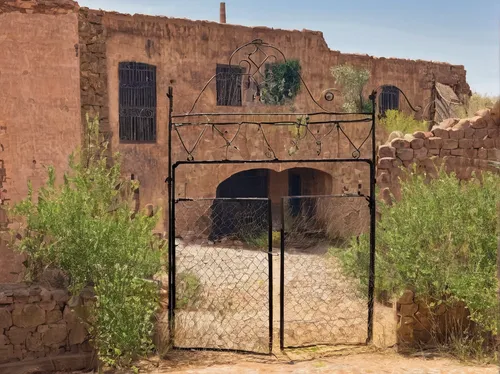 In a post-apocalyptic wasteland, you stumble upon a fortified compound. The private property sign sends chills down your spine. What horrors await those who trespass?,wrought iron,iron gate,st catheri