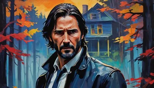 halloween poster,autumn icon,halloween and horror,rasputin,wick,in the fall of,eleven,october,foley,autumn background,saint joseph,bodhi,sci fiction illustration,in the fall,carpenter,hitchcock,oil painting on canvas,jack o'lantern,cholado,the autumn,Conceptual Art,Oil color,Oil Color 25