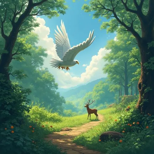 bird kingdom,wandervogel,forest background,forest path,nature background,bird bird kingdom,springtime background,bird painting,world digital painting,fantasy picture,nature bird,landscape background,forest of dreams,owl nature,forest walk,wander,the mystical path,forest landscape,bird illustration,gryphon,Illustration,Black and White,Black and White 01