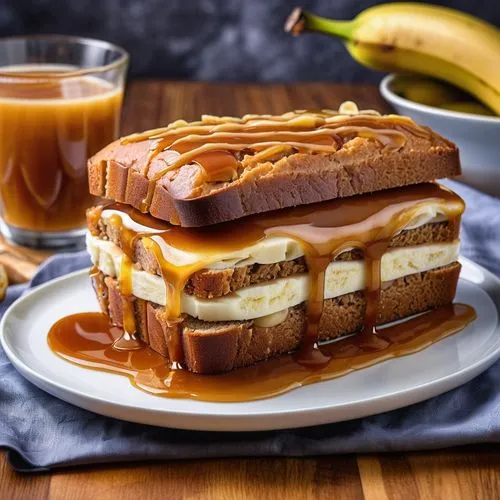 breakfast sandwich,dulce de leche,breakfast sandwiches,peanut butter and jelly sandwich,breakfast roll,saba banana,pancake cake,tea sandwich,grilled cheese,sandwich cake,sandwich-cake,food photography,melt sandwich,mille-feuille,jam sandwich,wiener melange,peanut butter and jelly,fruit butter,french toast,banana bread