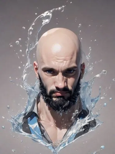 fountain head,fluid,the man in the water,water splash,jet d'eau,liquify