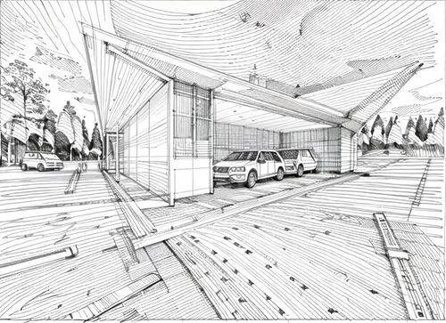 wireframe graphics,archidaily,geometric ai file,street plan,landscape design sydney,wireframe,3d rendering,parking lot under construction,car showroom,garden design sydney,school design,daylighting,house drawing,folding roof,landscape designers sydney,illustration of a car,bus shelters,architect plan,car drawing,glass facade,Design Sketch,Design Sketch,None