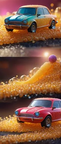 A jiggly stringy sticky mushy and juicy sugar car,wheels of cheese,3d car model,pretzel rod,3d car wallpaper,cheese puffs,maserati 6cm,hotrod car,macaroni,retro automobile,pretzel sticks,retro vehicle