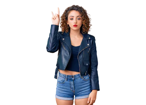 denim jacket,denim background,jean jacket,jeans background,denim jumpsuit,woman pointing,denim skirt,pointing woman,girl in overalls,leather jacket,hand sign,hand gesture,peace sign,hang loose,shopping icon,women's clothing,lady pointing,hand pointing,denim shapes,women clothes,Illustration,Black and White,Black and White 26