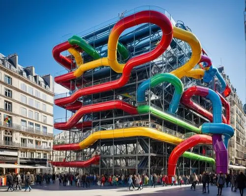 pompidou,beaubourg,phalle,paris shops,heatherwick,jussieu,french building,mvrdv,samaritaine,colorful facade,grenelle,montpellier,colombes,montparnasse,galeries,chatelet,bouygues,universal exhibition of paris,publicis,public art,Conceptual Art,Fantasy,Fantasy 09