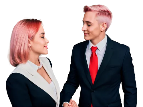 kimjongilia,couple - relationship,proposal,two people,blur office background,pink hair,valentine's day clip art,establishing a business,business women,handshake icon,connectcompetition,young couple,hypersexuality,pink background,business people,customer service representative,courtship,engagement,couple goal,portrait background,Illustration,Black and White,Black and White 09