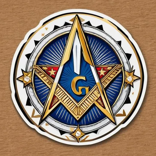 Masonic Medal, containing a five-pointed star with the letter G in the middle and with the legend in clear letters "Corrientes",g badge,q badge,sr badge,gps icon,fc badge,c badge,masonic,r badge,freem