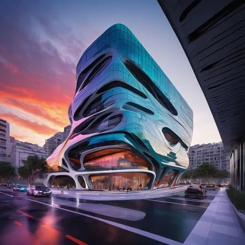 futuristic architecture,futuristic art museum,morphosis,costanera center,hotel barcelona city and coast,hotel w barcelona,walt disney concert hall,disney hall,soumaya museum,carso,toronto city hall,kaust,modern architecture,soumaya,hongdan center,vinoly,ocad,escala,zeil,esteqlal,Illustration,Paper based,Paper Based 04