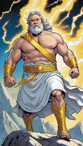 bhishma,mahabali,bugenhagen,thors,zeus,mahabharat,Illustration,American Style,American Style 13