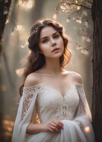 romantic portrait,wedding dresses,bridal dress,wedding dress,bridal,bridal gown,wedding gown,enchanting,romantic look,mystical portrait of a girl,bridewealth,sposa,the bride,sun bride,wedding photography,white rose snow queen,bridalveil,bride,elopement,bridal jewelry,Illustration,Realistic Fantasy,Realistic Fantasy 43