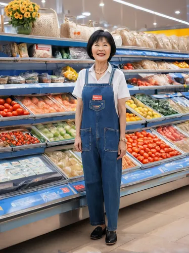 girl in overalls,overalls,cashier,clerk,minimarket,shopkeeper,supermarket,denim jumpsuit,grocer,shopping icon,market introduction,consumer protection,newworld,fresh vegetables,marketeer,market fresh bell peppers,customer success,customer experience,consumer,grocery store,Photography,General,Natural