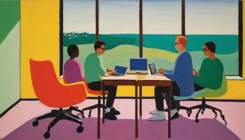 hockney,bluemner,feitelson,glucksman,crittall,women at cafe,mcfetridge,jatte,hoyland,board room,kitchen table,kitaj,consulting room,wesselmann,collaboratory,fauvist,savoye,rohrer,meeting room,boardroom,Art,Artistic Painting,Artistic Painting 09