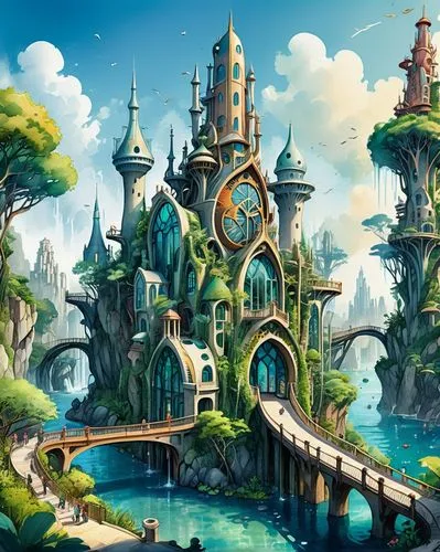 fantasy city,fantasy world,fantasy landscape,fairy world,3d fantasy,fairy village,Unique,Design,Infographics