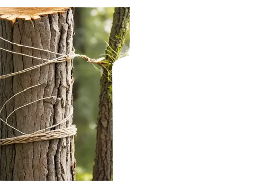 Firewood cord, rustic, bundled logs, twine wrapped, wooden texture, rough bark, brown color, morning dew, soft sunlight filtering through trees, 3/4 composition, shallow depth of field, warm color ton