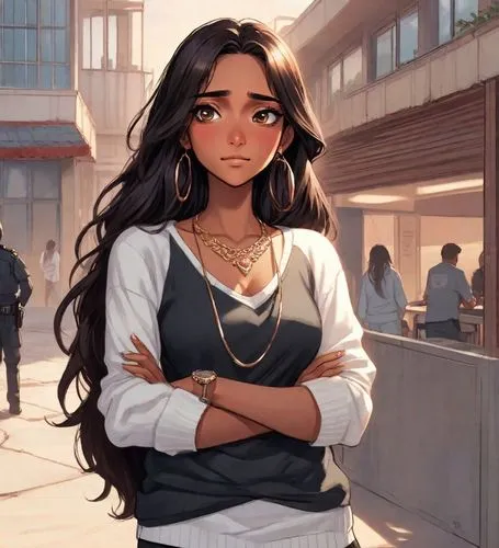 jasmine,vanessa (butterfly),city ​​portrait,worried girl,sultana,mulan,rosa ' amber cover,fashionable girl,girl portrait,cg artwork,the girl at the station,jasmine blossom,game illustration,girl in a historic way,a girl's smile,the girl's face,maya,yogananda,girl studying,cassia,Digital Art,Comic