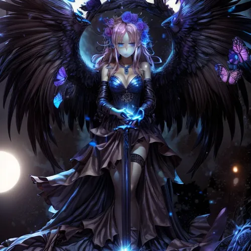 archangel,black angel,seraphim,dark angel,siero,nyx